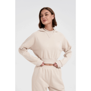 Emerald Cropped Hoodie