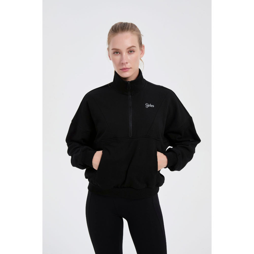 Empower Quarter Zip high Neck Sweatshirt