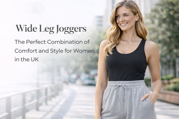 Wide leg joggers
